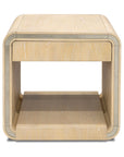 Damone - End Table - Cerused White Oak