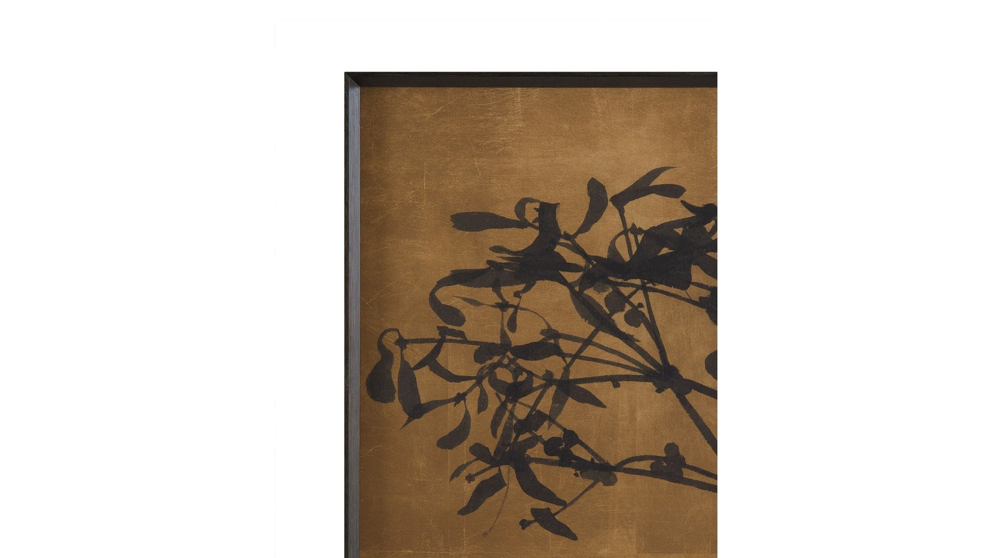 Tak Met Bloesem - Triptych Framed Print - Brown / Black