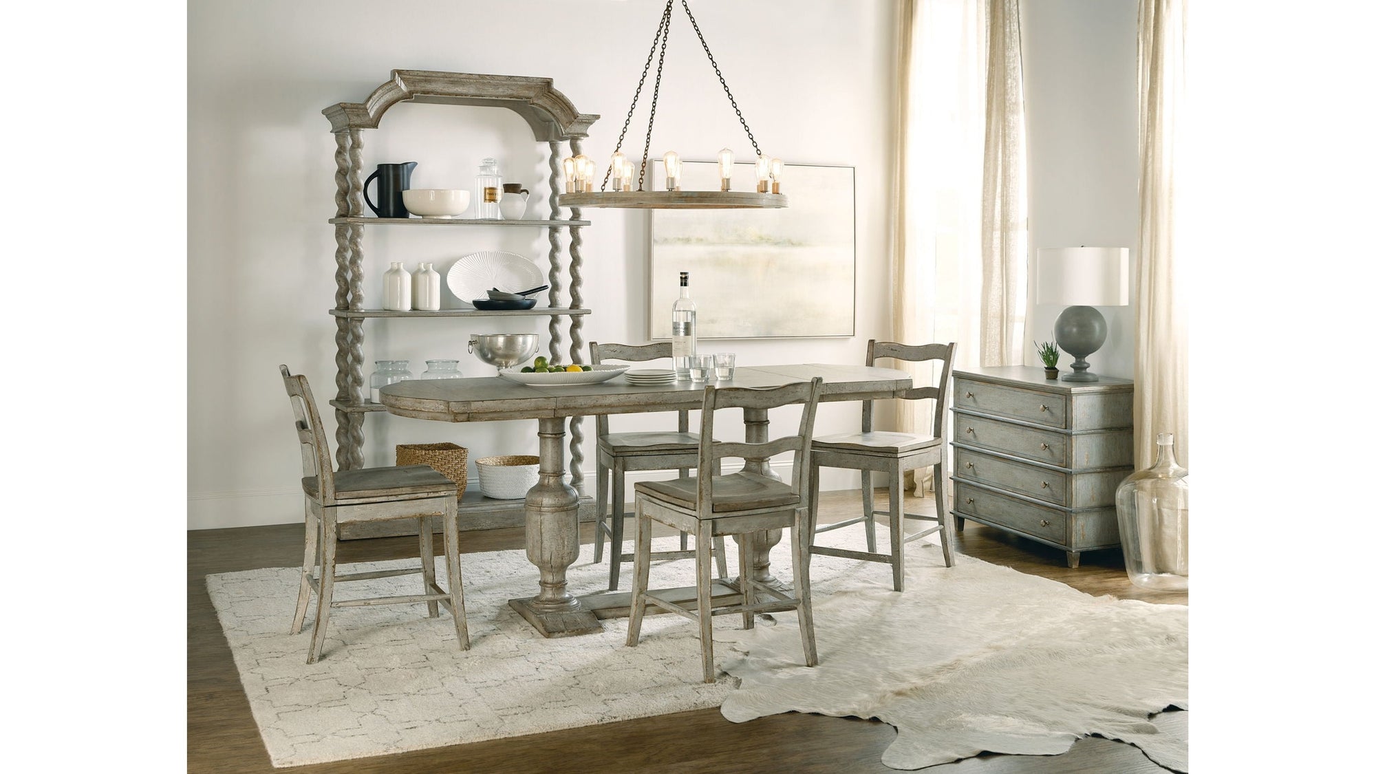 Alfresco - Costiere Chest - Light Blue / Light Brown