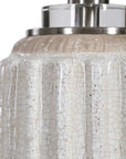 Azariah - Crackle Table Lamp - White