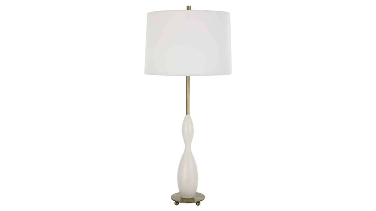 Annora - Glossy Table Lamp - White