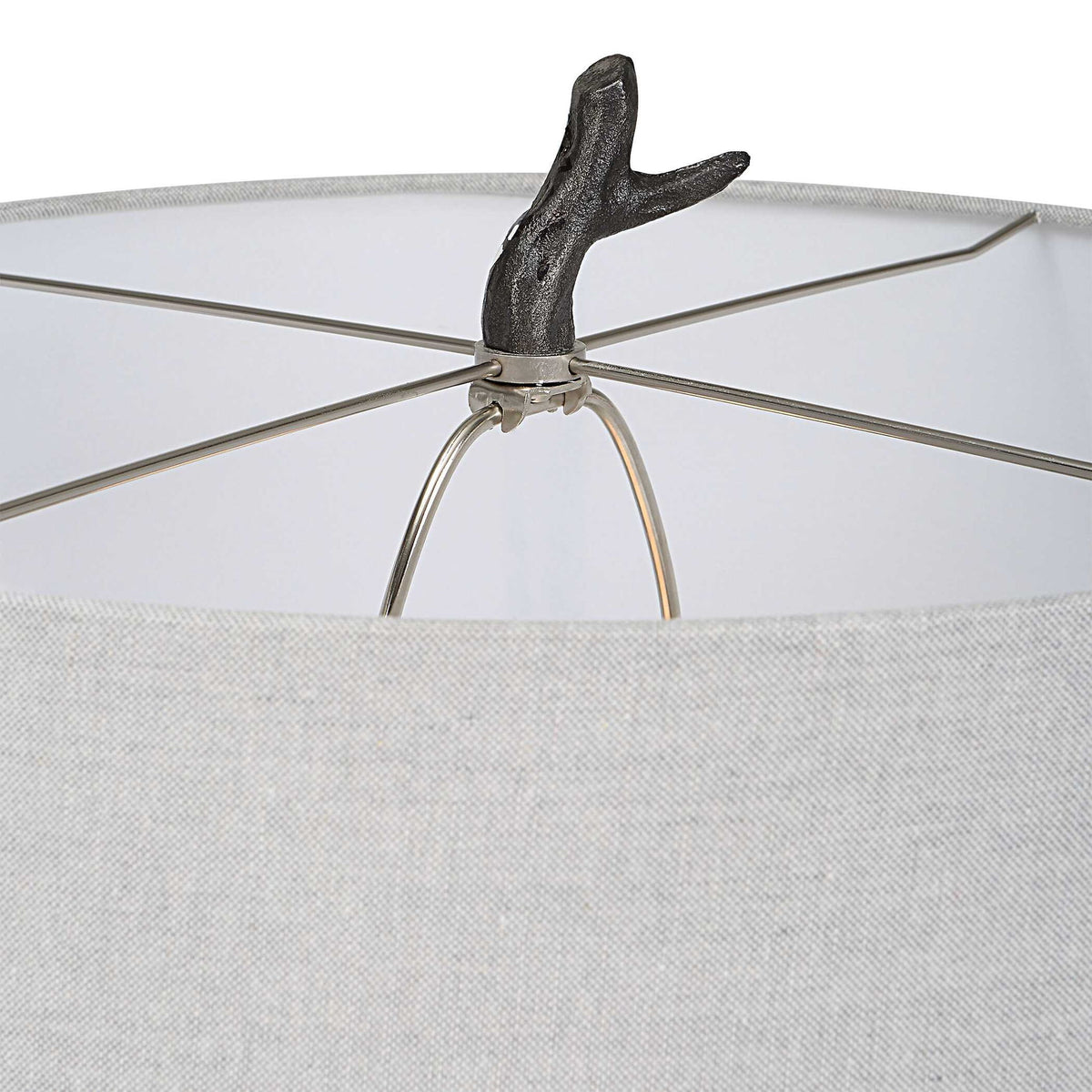 Spruce - Rustic Floor Lamp - Black