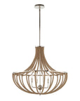 Lovelock - 4 Light Rope Empire Chandelier - Light Brown