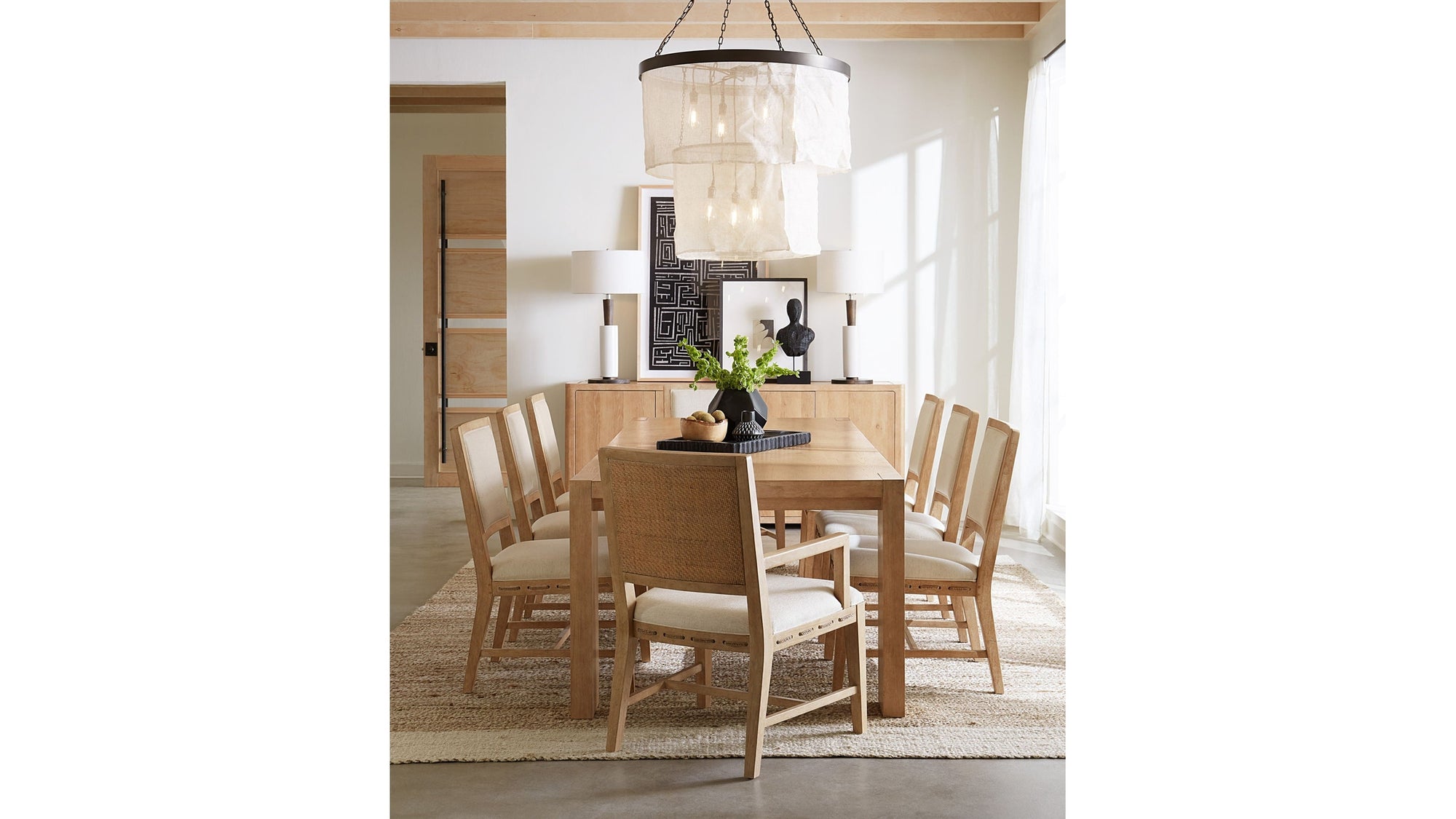 Retreat - Rectangle Dining Table With 1-22" Leaf - Beige