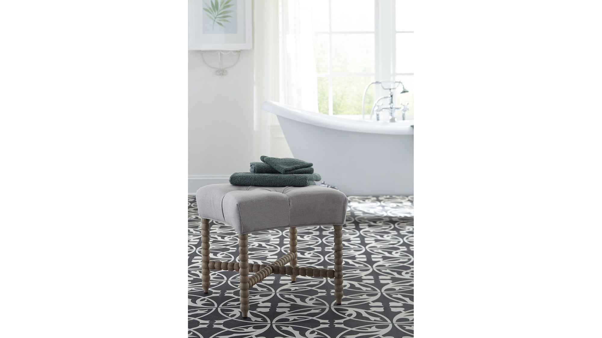 Tufted - Stool - Light Brown