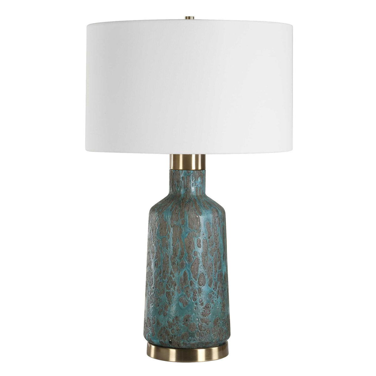 Dauphine - Cracked Table Lamp - Teal