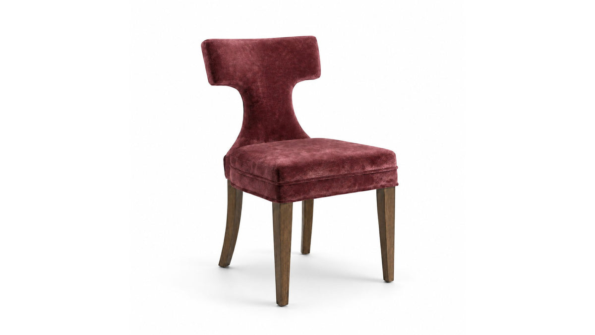 Oliver - Dining Chair Set of 2 - Burgundy Red