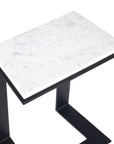 Kenora - Marble Accent Table - White