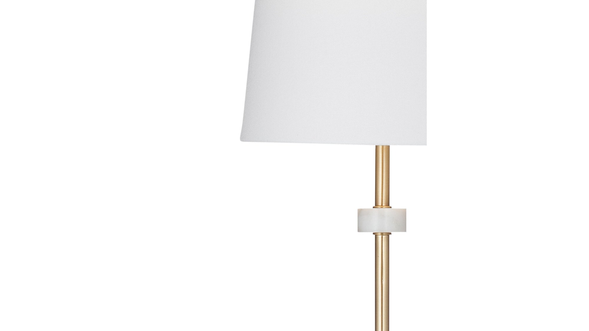 Fairfield - Table Lamp - White / Brass
