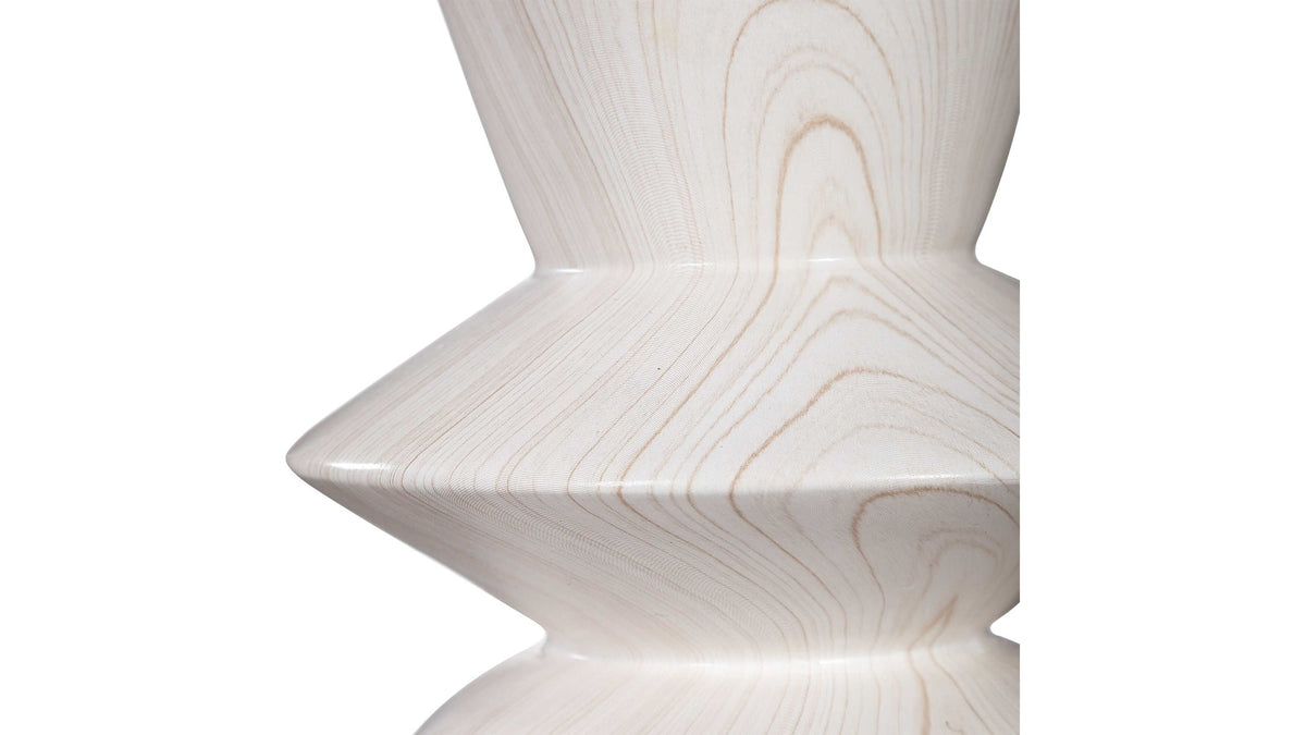 Stevens - Bleached Wood Buffet Lamp - White