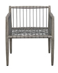 Borneo - Outdoor Dining Chair - White / Dark Gray