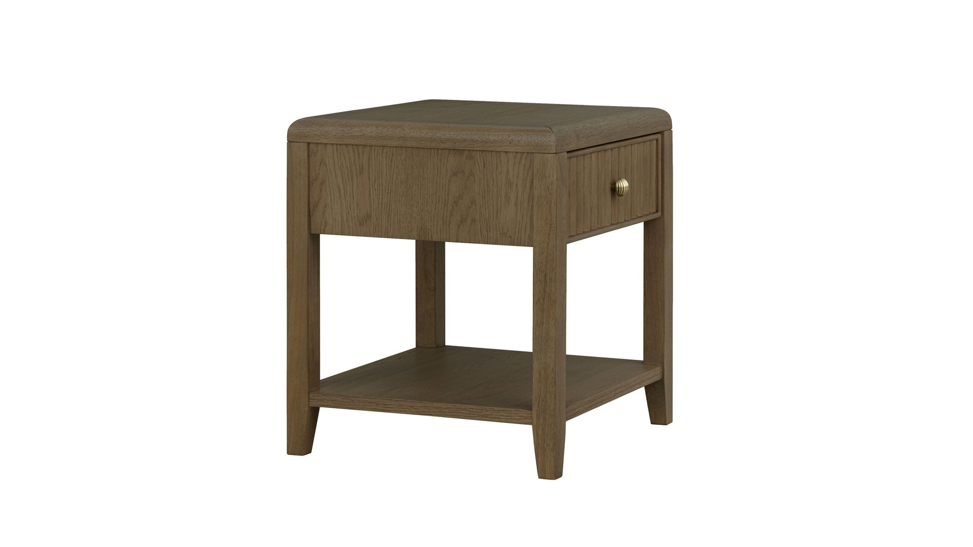 Reed - Chairside Table - Driftwood Oak