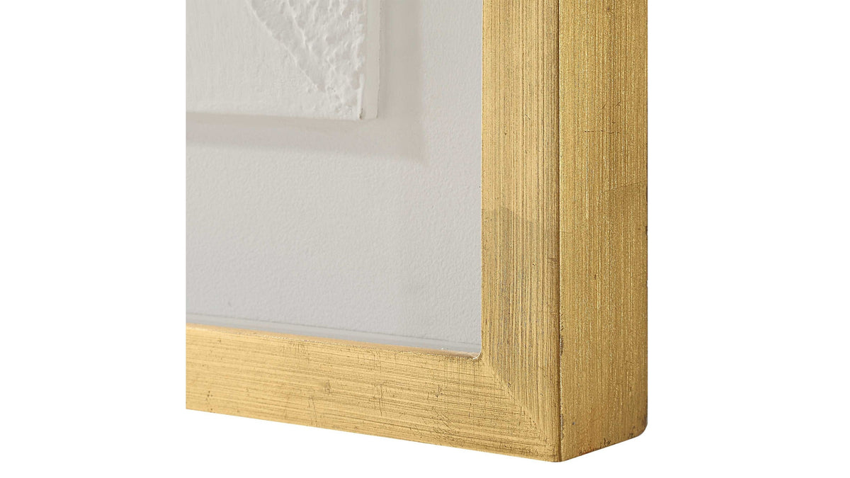 Fourfold - Framed Prints Set of 4 - Gold