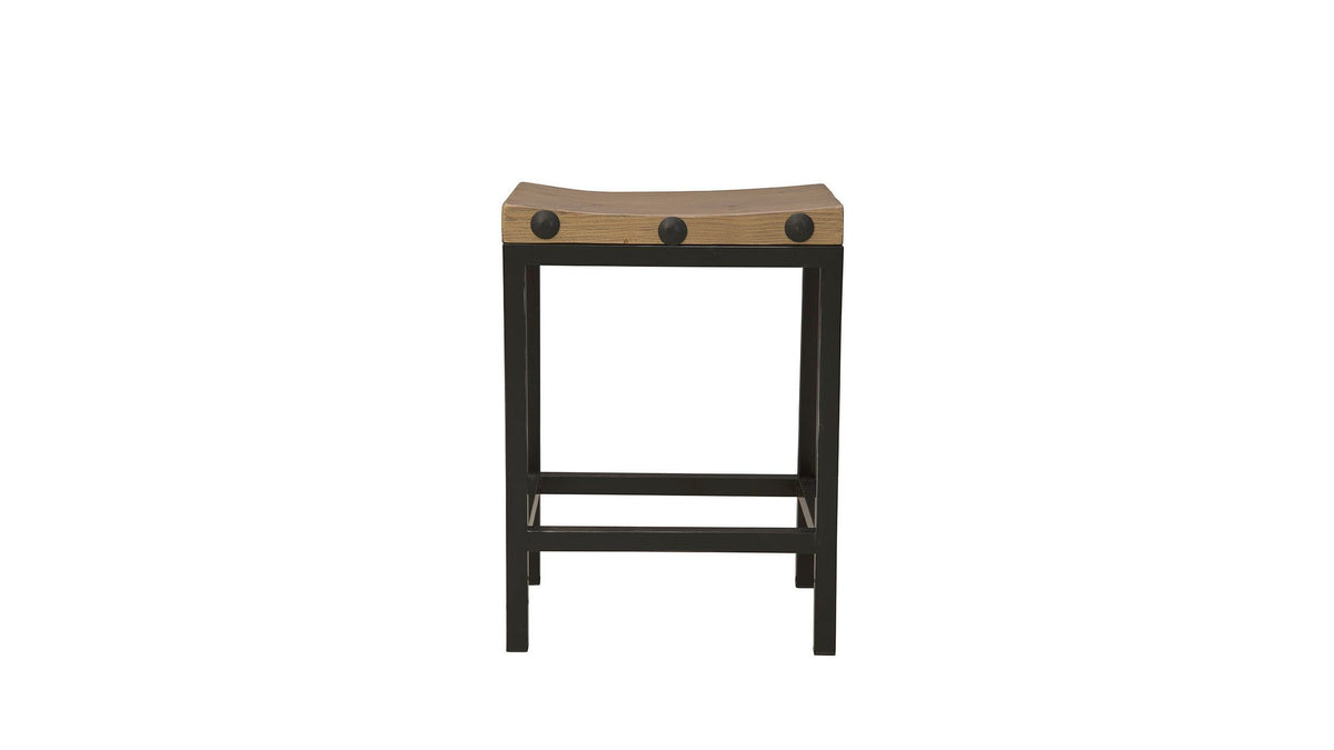 Old World - Counter Stool - Light Brown / Black