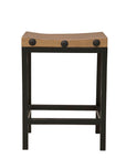 Old World - Counter Stool - Light Brown / Black