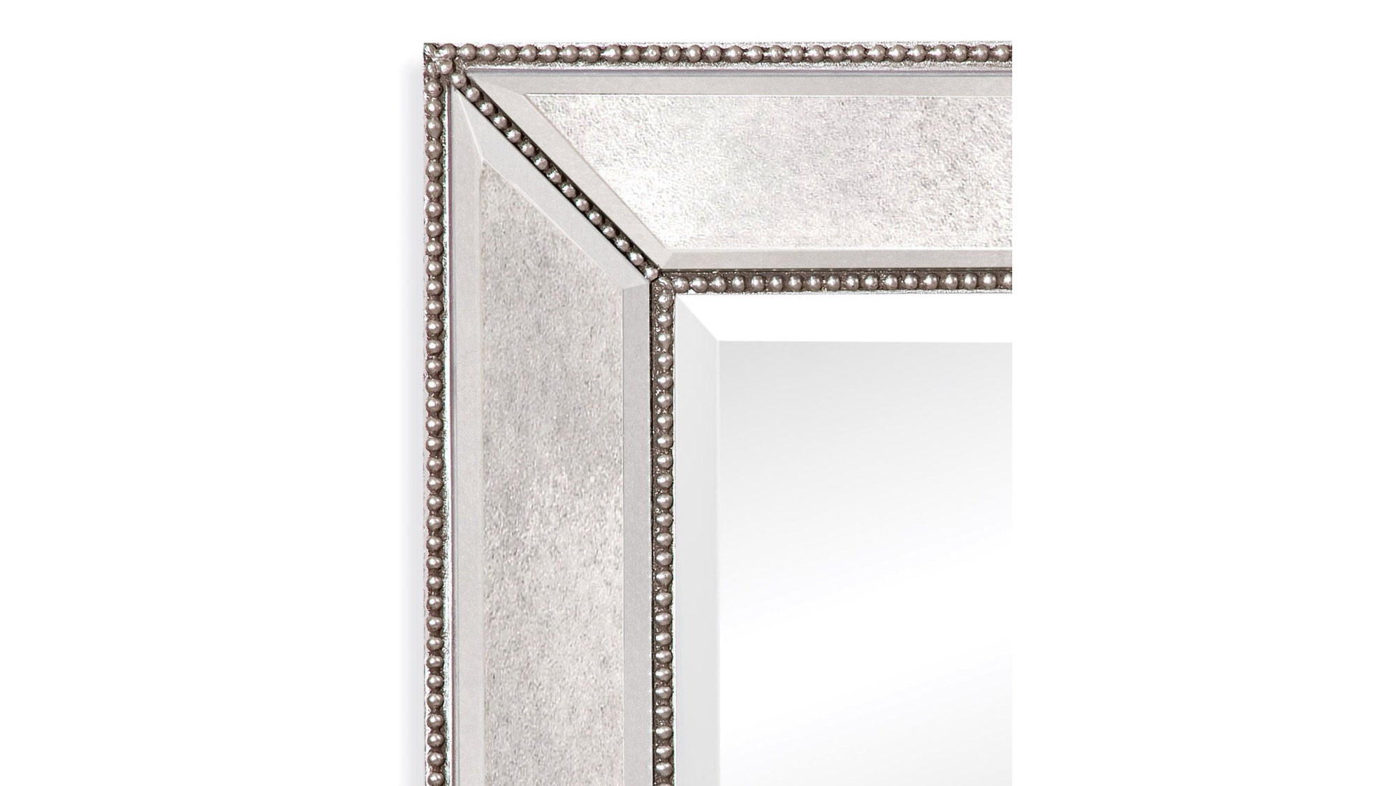 Beaded - Wall Mirror - Silver Leaf