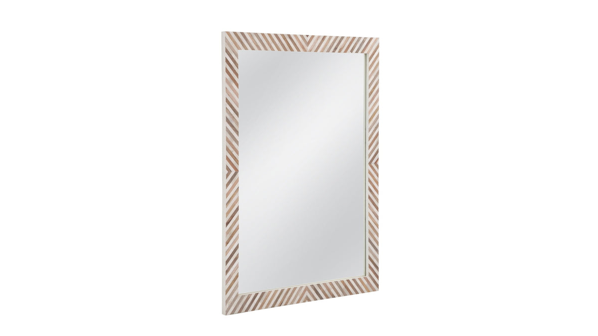 Karl - Wall Mirror - Natural / Cream