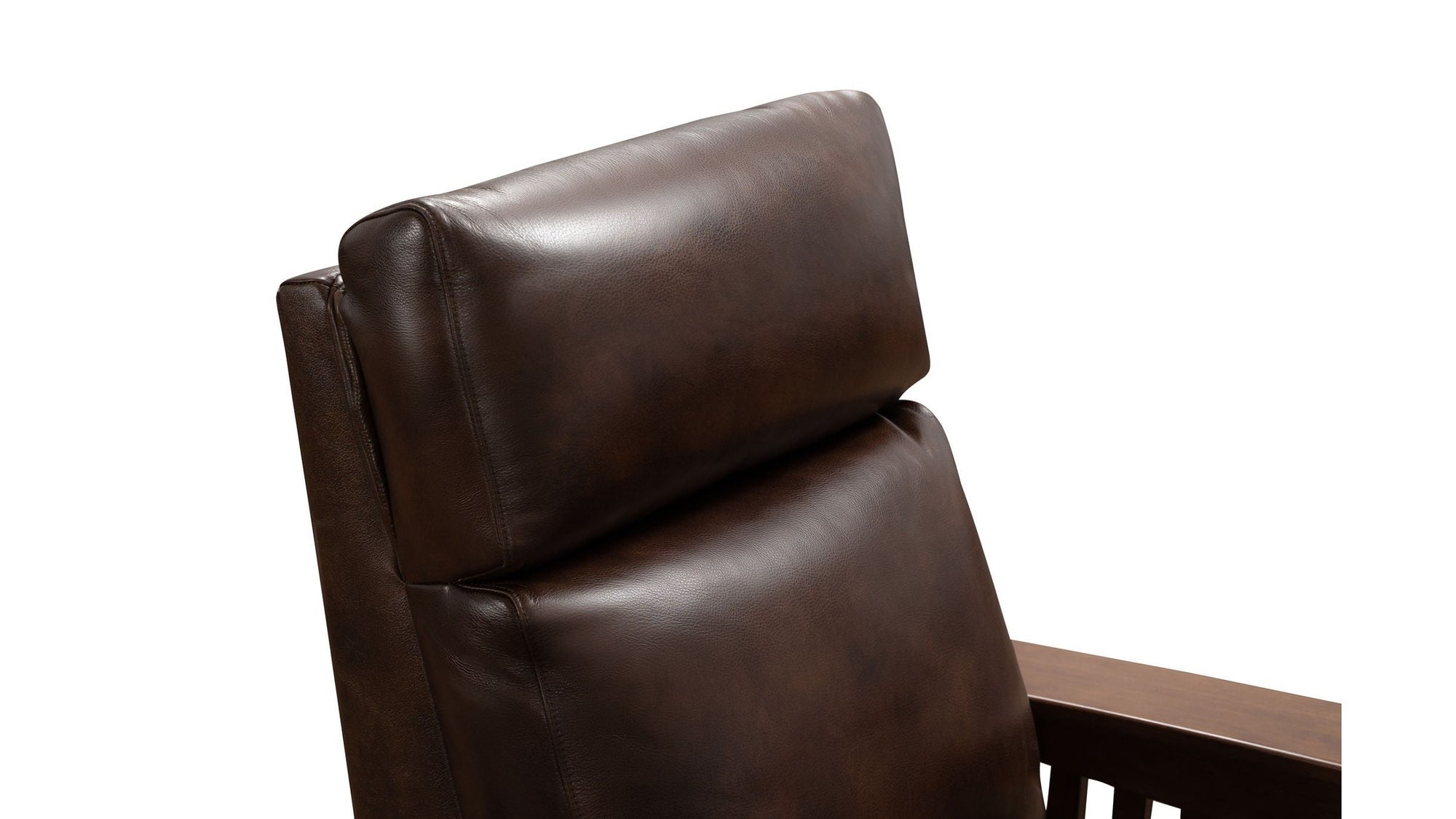 Artisan - Power Recliner-With Power Headrest - Dark Brown