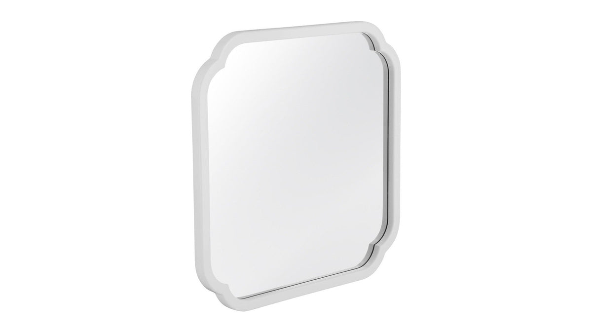 Clover - Square Wall Mirror - White