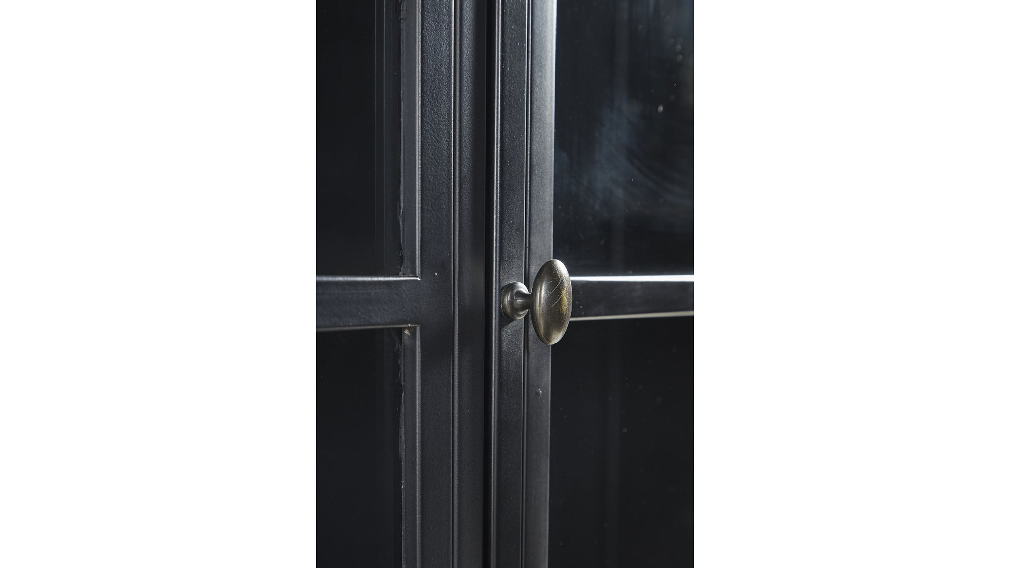 Gilborne - Arched Iron Cabinet - Black