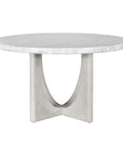 Gavin - Dining Table - Driftwood / White Marble