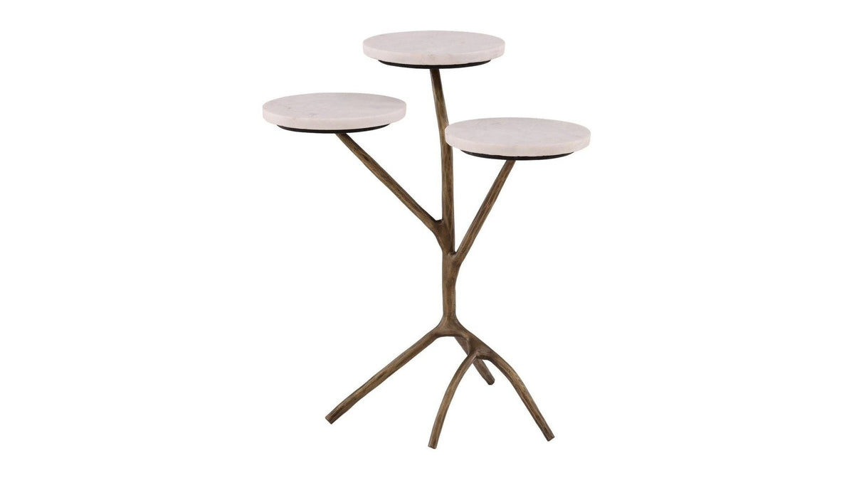 Garcia - Drink Table - Beige / Light Brown