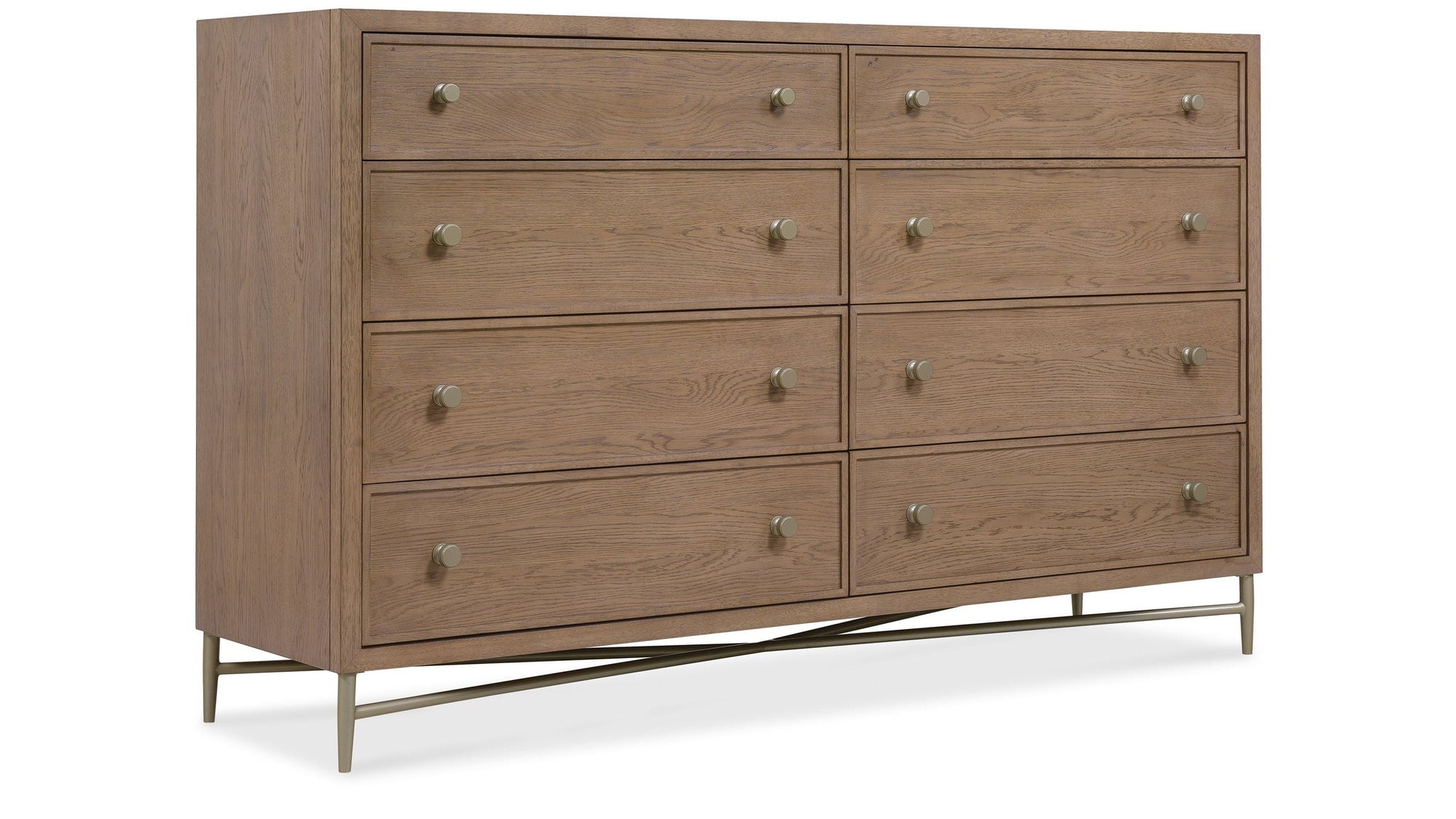 Sonnet - Eight-Drawer Dresser - Dark Gray