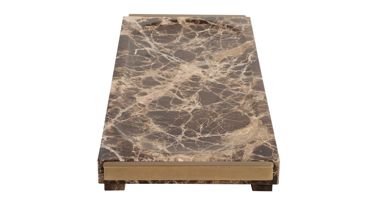 Marble Crest - Tray - Light Brown