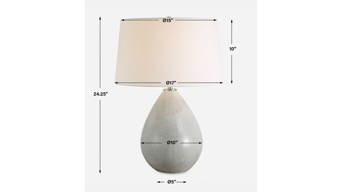Moray - Glaze Table Lamp - Gray