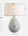 Moray - Glaze Table Lamp - Gray
