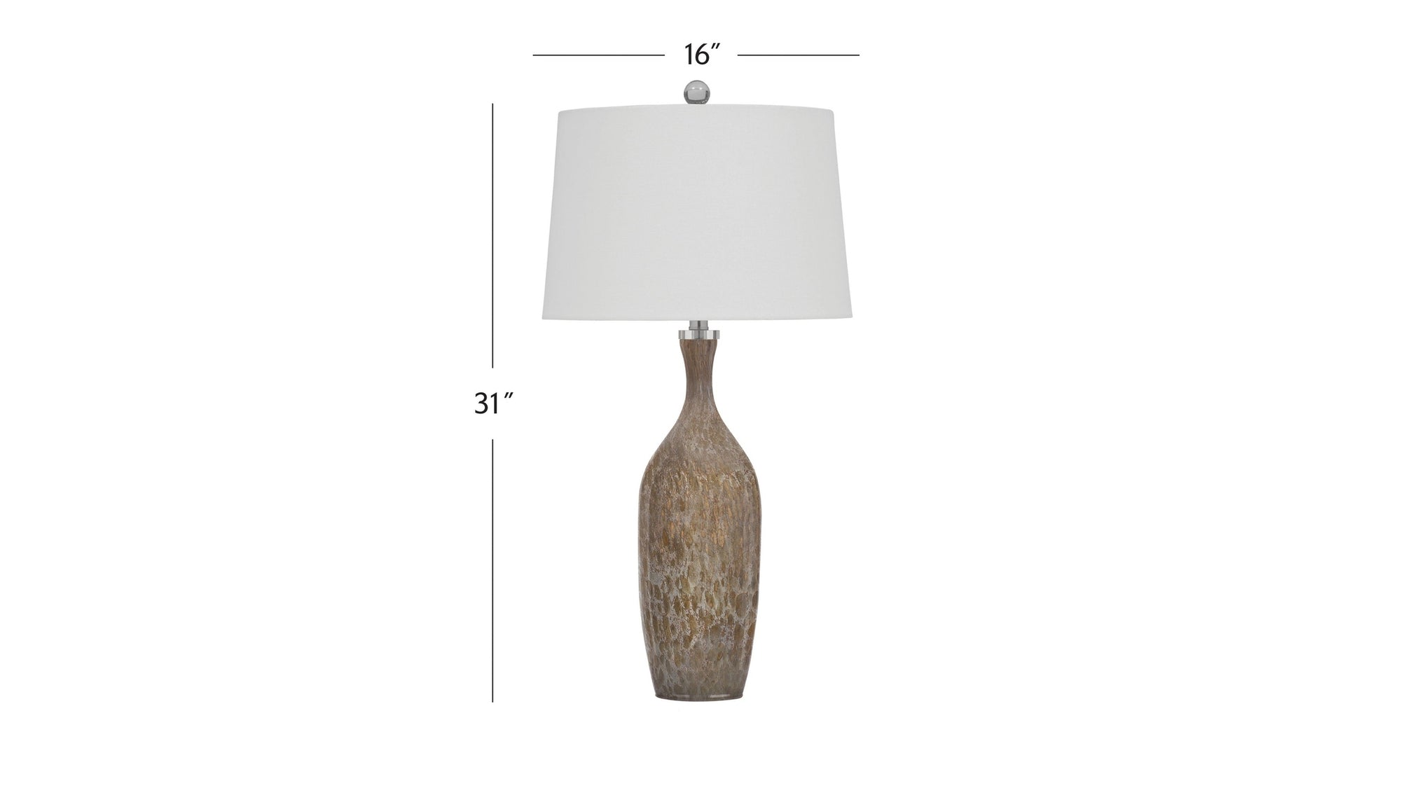 Greeley - Table Lamp - Dark Brown / White