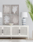 Harper - Table Lamp - White / Blue