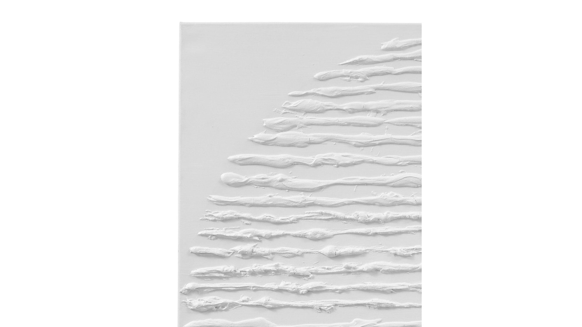 Textured Circle Canvas Art - White
