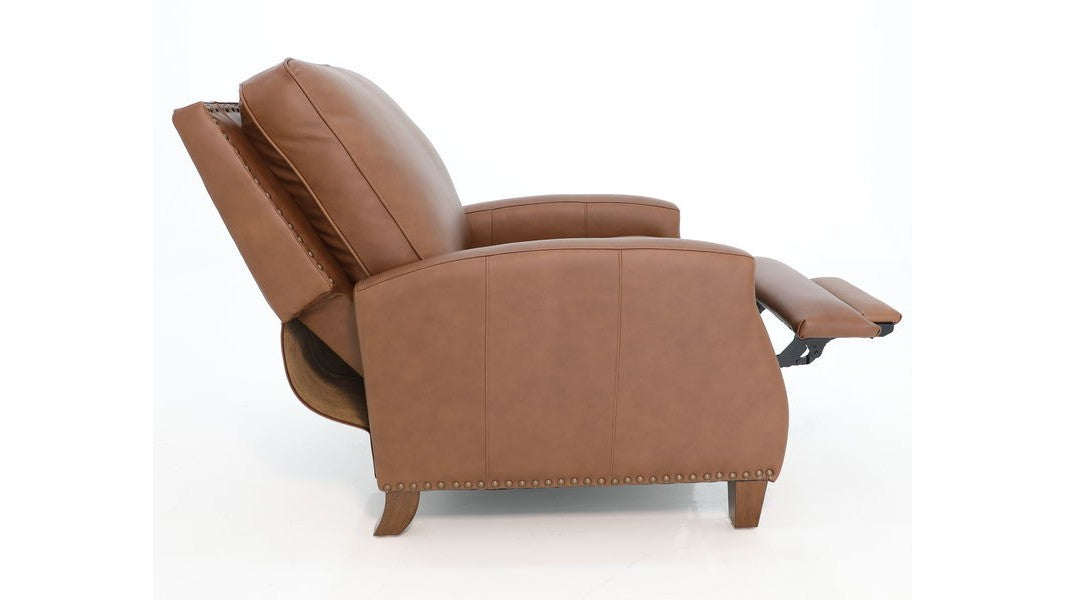 Melrose - Push Thru The Arm Recliner - Saddle