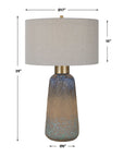 Western Sky - Ceramic Table Lamp - Blue