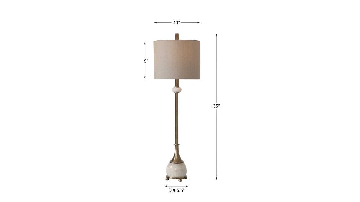 Natania - Plated Buffet Lamp - Brass