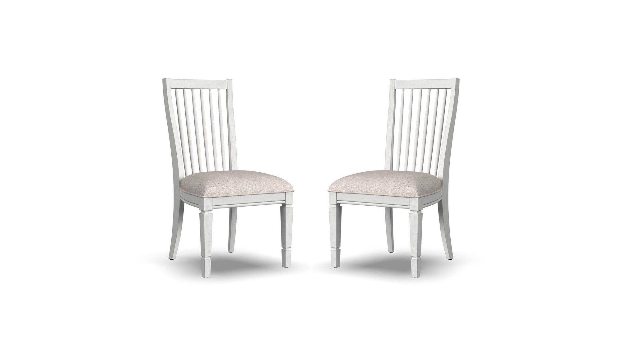 Melody - Upholstered Dining Chair Set of 2 - White