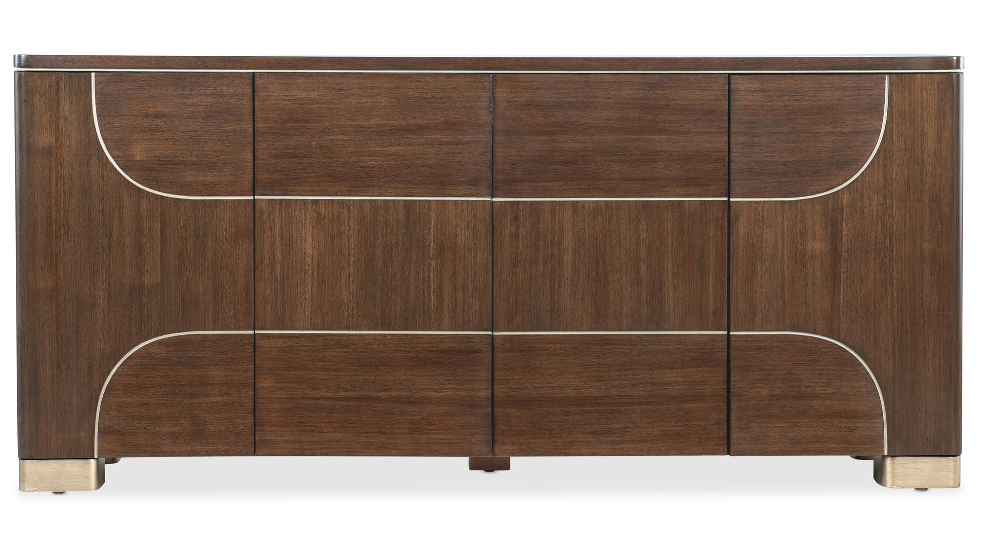 Melange - Contours Credenza - Dark Brown