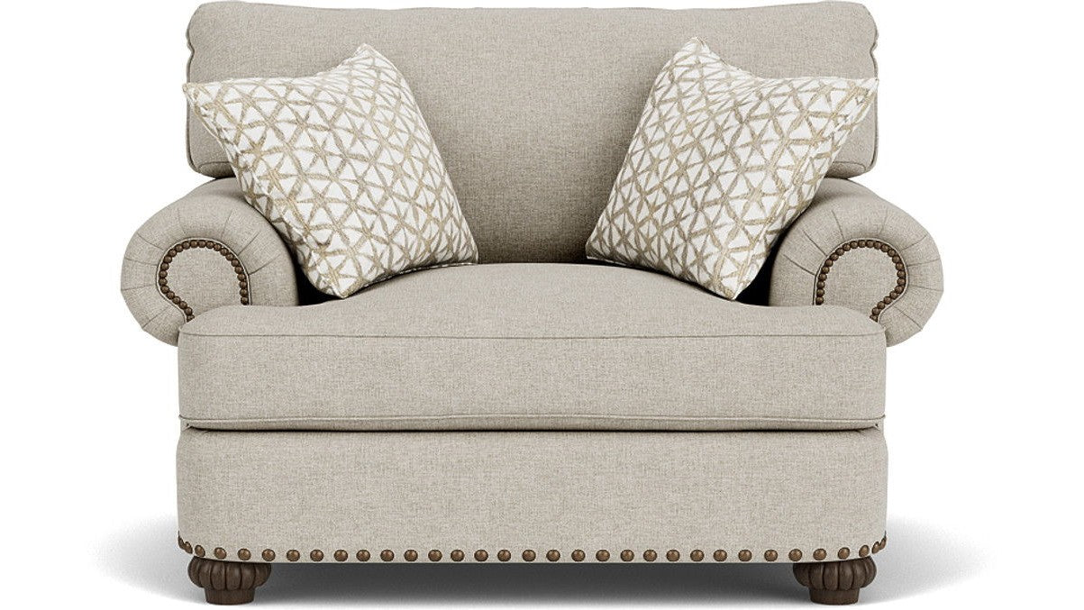 Patterson - Fabric Chair, Nailhead Trim
