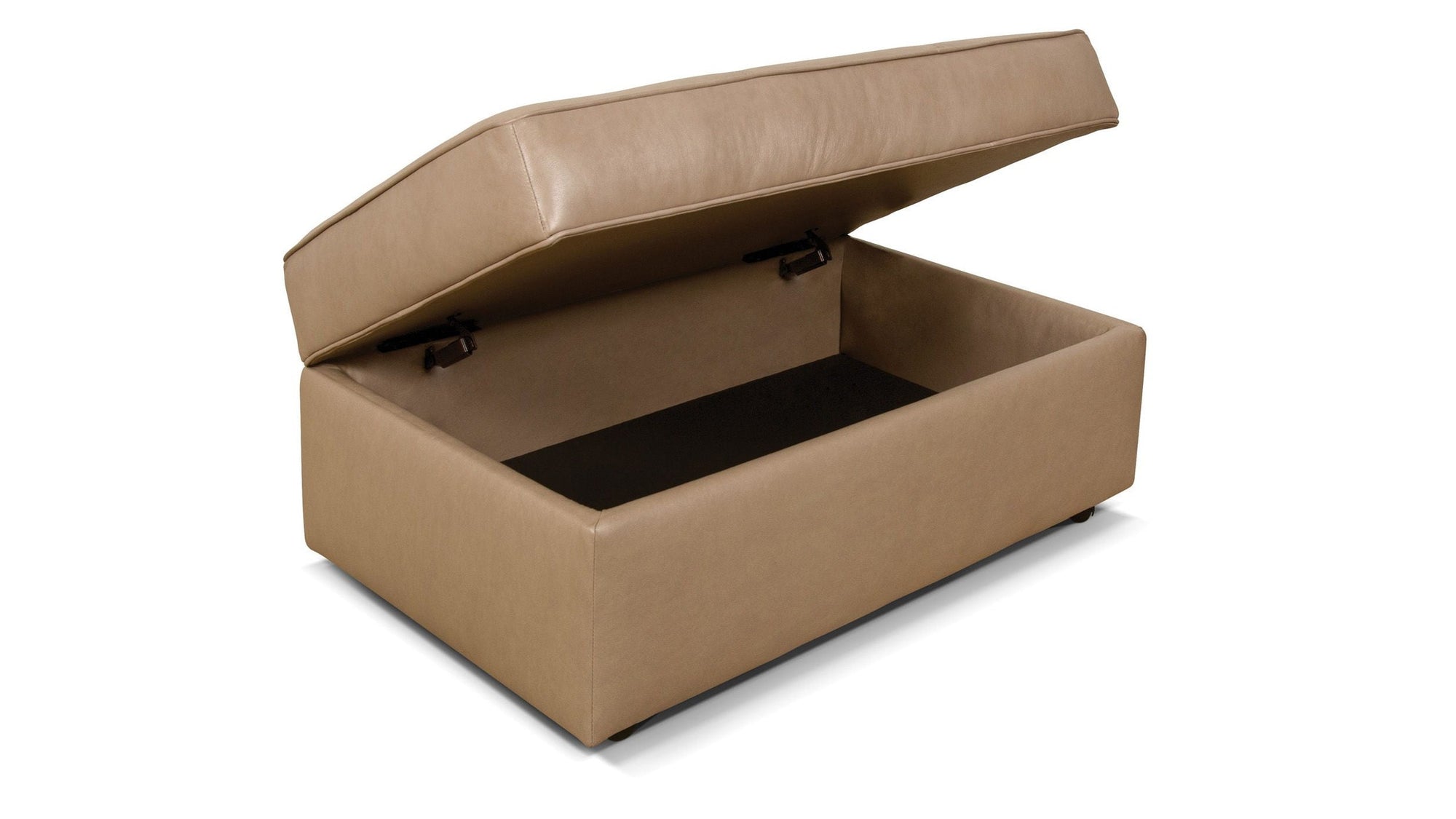 Lachlan - Leather Cocktail Ottoman