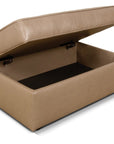Lachlan - Leather Cocktail Ottoman