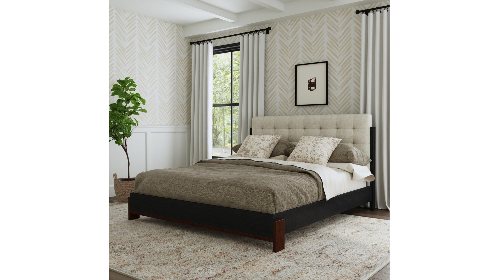 Waterfall - Upholstered Bed