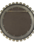 Miran - Glass Round Mirror - White