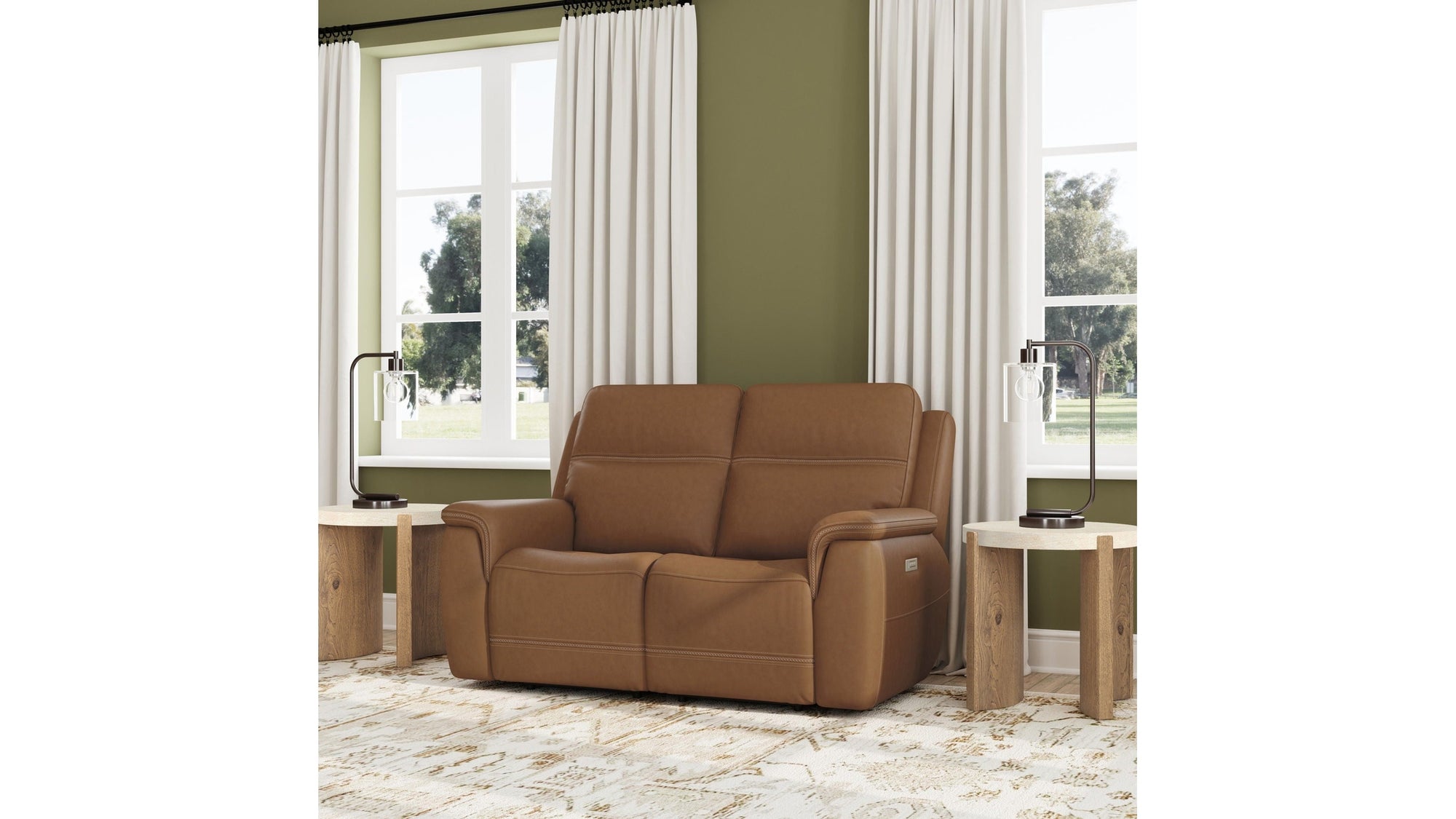 Sawyer - Power Reclining Loveseat With Power Headrests, Lumbar