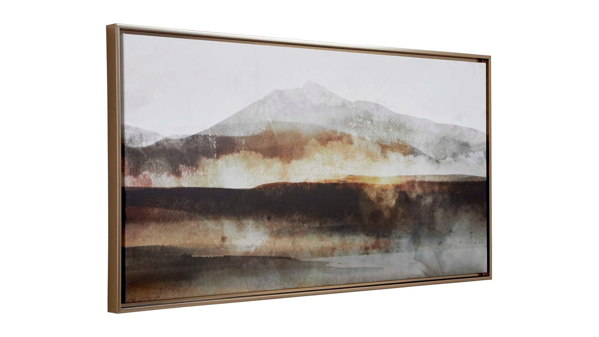 Splash Of Land - Framed Canvas