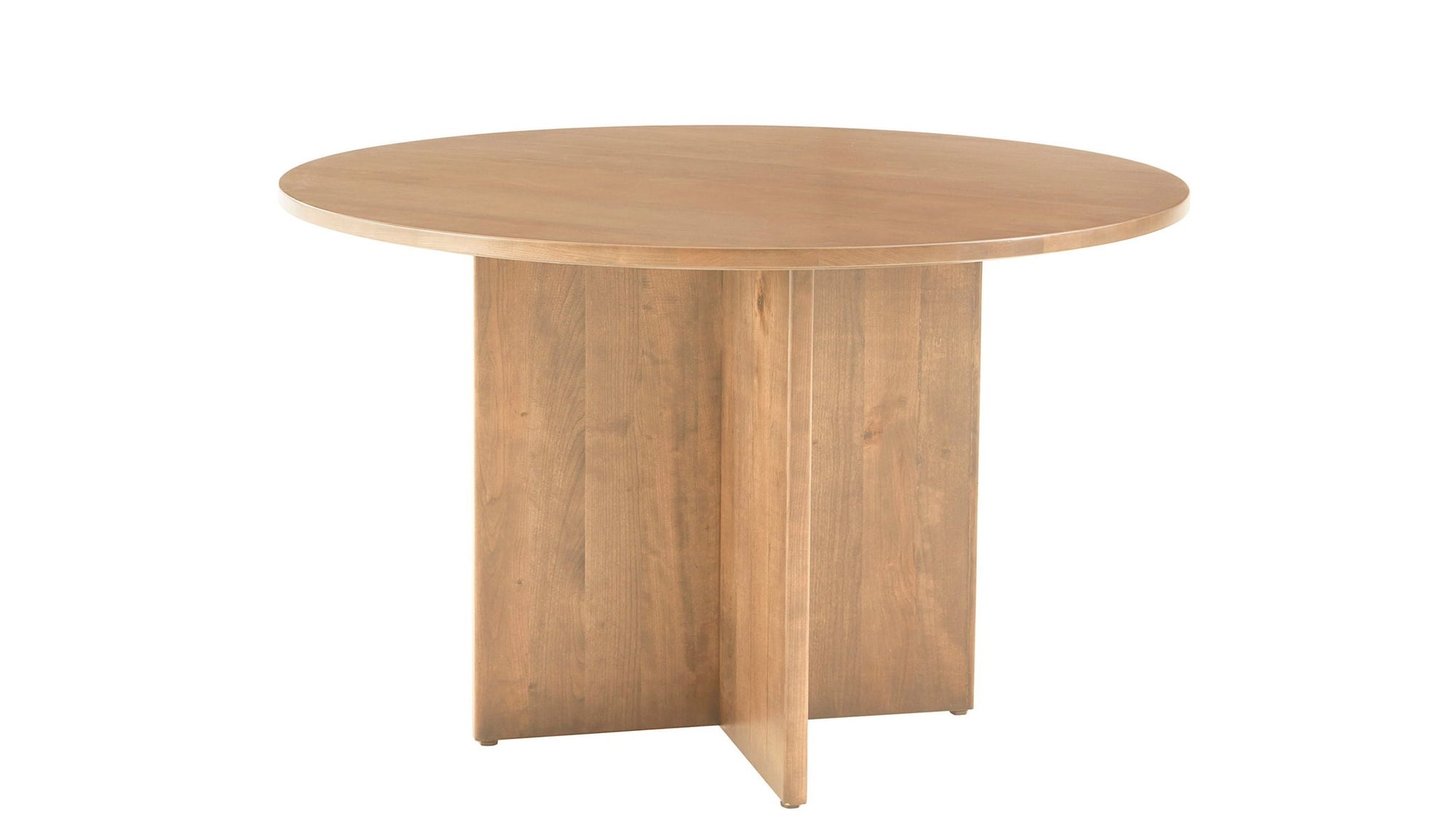 Crafted Cherry - Round Dining Table With Wood Pedestal