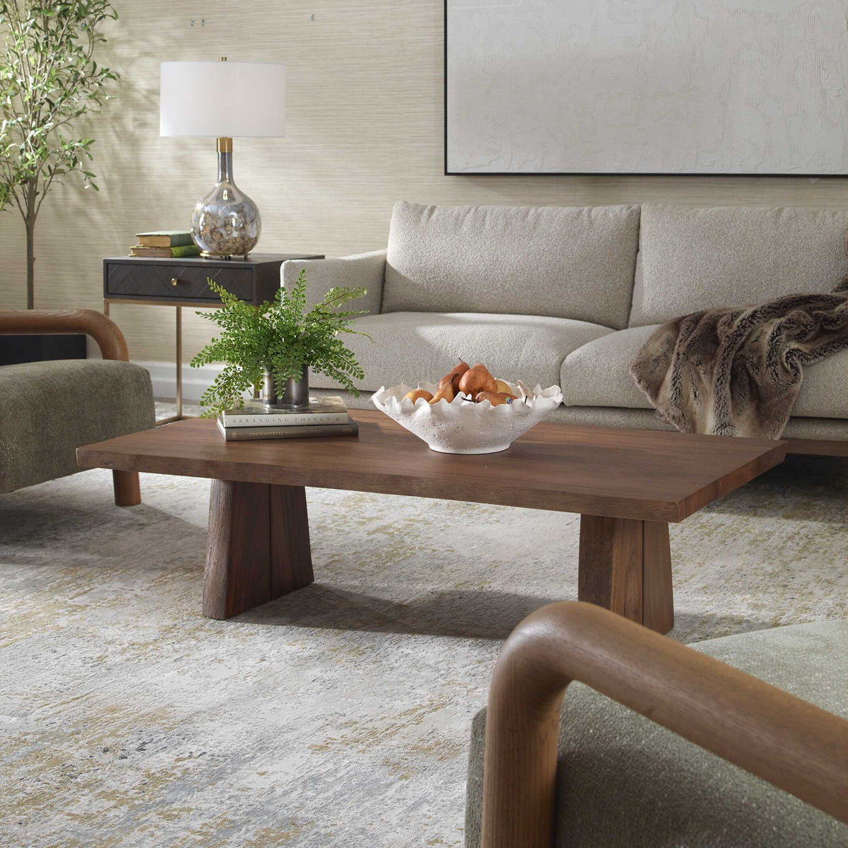 Glenmore - Wood Coffee Table - Woodtone