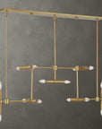 Cadre - 14 Light Modern Linear Pendant - Gold