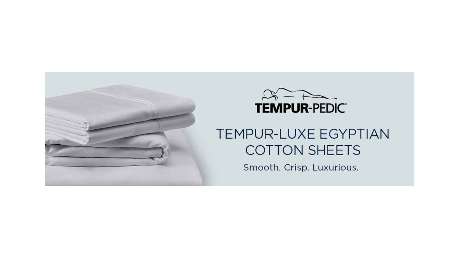 Linens - Tempur Luxe Egyptian Cotton Sheet Set - Silver Mist