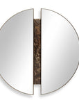 Hanover - Divided Round Mirror - Bronze / Brown
